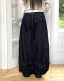 Youon Stitch Cargo Camo Wide Long Pants