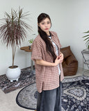 Kabi Seersucker Check Shirt