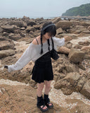 Vtan Strap Pleats Skirt