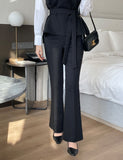 Maiden slim bootcut slacks