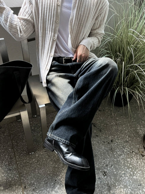【COSYHARU】Shane Blue & Black Domingo Pants COSYHARU (コシハル) - シェーンブルー&ブラックドミンゴパンツ