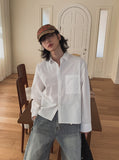 Drawing Stripe Crop Shirt