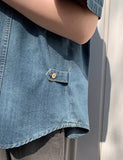 Indas Vintage Denim Short Sleeve Shirt