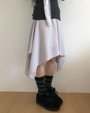 Royce Chiffon Layered Banding Midi Skirt