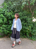 [unisex] Hudi Roll-up Raw Denim Bermuda Pants