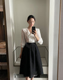 Moen frill lace blouse