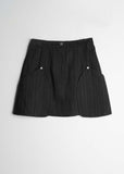 COMB PATTERNED SHORT SK