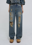 Griner Damage Wide Denim Pants