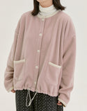 [BAONHAUS] Marpen Pocket Color Matching Fleece Cardigan