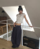 Coru lace round collar short sleeve blouse