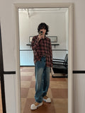 Loose Basic Wide Denim Pants
