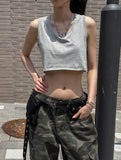 Philly cutting wide crop sleeveless