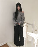 [Brushed] Gahi Layered Short Skirt Bootcut Pants