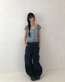 Poron Cargo Wide Pants