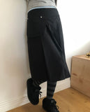 Stan Pleats Belt Midi Skirt Set