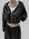 Leaguer Hooded Leather Jumper