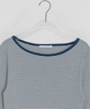 Chiha color matching stripe long sleeve tee