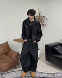 Repel Back Strap Denim Pants