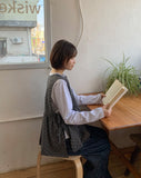 [BAONHAUS] Value Dot Ribbon Vest