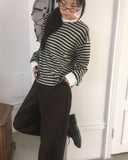 Kiba Stripe Overfit Long Sleeve T-shirt