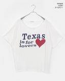 Uet US Overfit Off-Shoulder Printed Short Sleeve T-Shirt