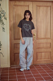 Heart Bear Pigment Crop Short Sleeve Tee