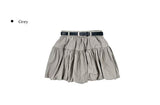 Sio Balloon Pumpkin Belt Mini Skirt