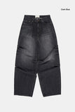 Milo snap wide denim pants