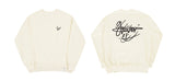 Lettering autograph back logo sweatshirt