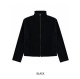 Miren Side Rip High Neck Fleece Zip-up