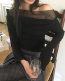 Soutine chiffon shirring drape t-shirt