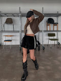 Pay corduroy line shorts