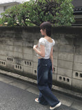 Kalin Summer Ribbon Open Crop Blouse