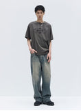 CELTIC CROSS WASHED HALF T