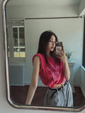 Flower Pigment Oversized Fit Short Sleeve
