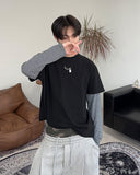 Kuro striped layered T-shirt