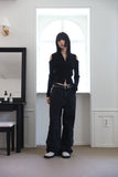 Hark eyelet denim pants
