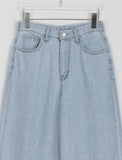 Fita summer wide banded denim pants
