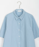 Tihaku round short sleeve collar shirt