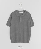 [unisex] Dilmob Summer Color Collar Short Sleeve Knit