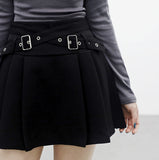 encode double belt skirt