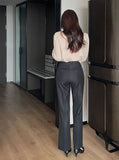 Evette Pearl Tie Puff Blouse
