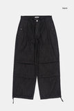Bont snap pocket loose denim pants
