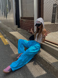 [Festival look] Sparkle Neon Nylon Pants