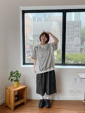 Chumin Sporty Color Matching Nylon Over Short Sleeve Tee