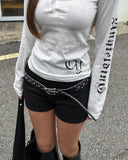 Pinter Grunge Snap Button Slim Hoodie