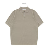 Brit Short Sleeve Collar Knit