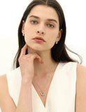 Champagne Moon Silver Hobo Necklace