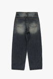 Scope deep blue wide denim pants