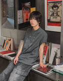 Offset Vintage Lettering Short Sleeve T-shirt